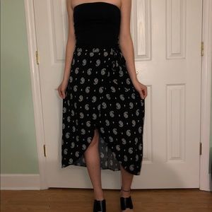 Tie-front boho skirt